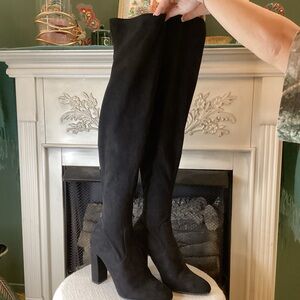 Steve‎ Madden Emotions Black Over the Knee Boots